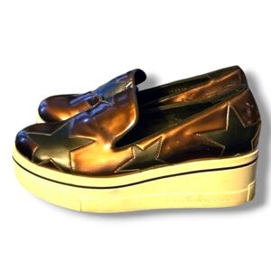 Stella McCartney Bronze Metallic Star Shoes